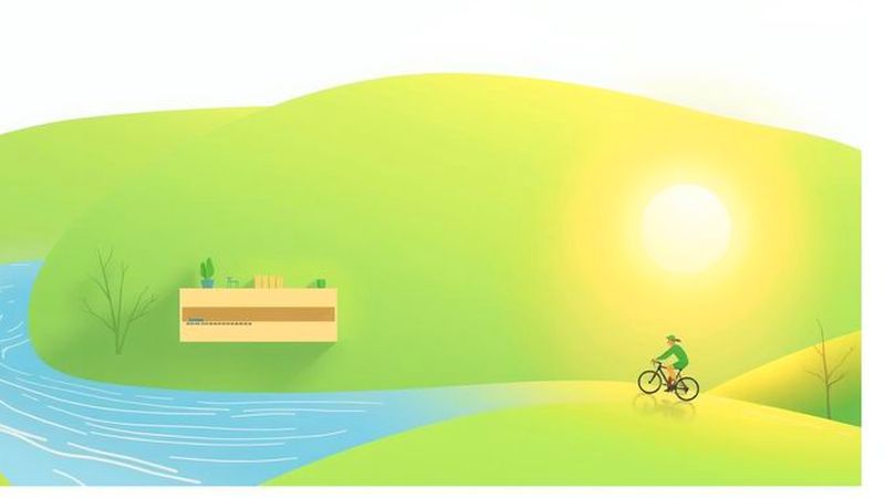 Un ciclísta tranquilo encuentra claridad y enfoque