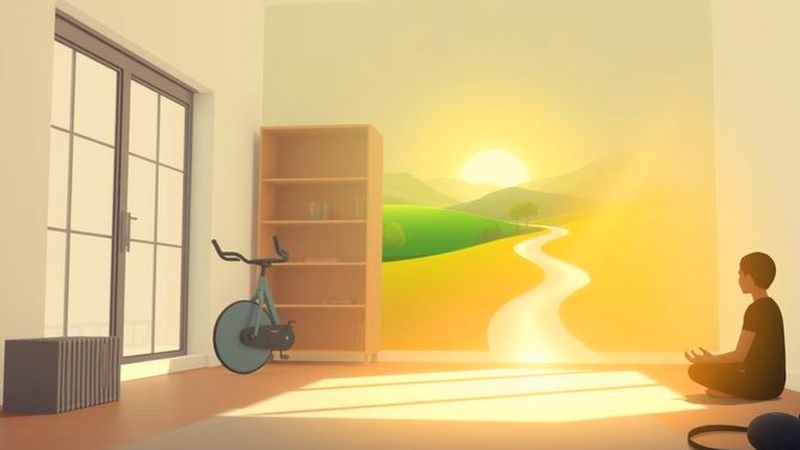 Meditación interior encuentra serenidad y energía