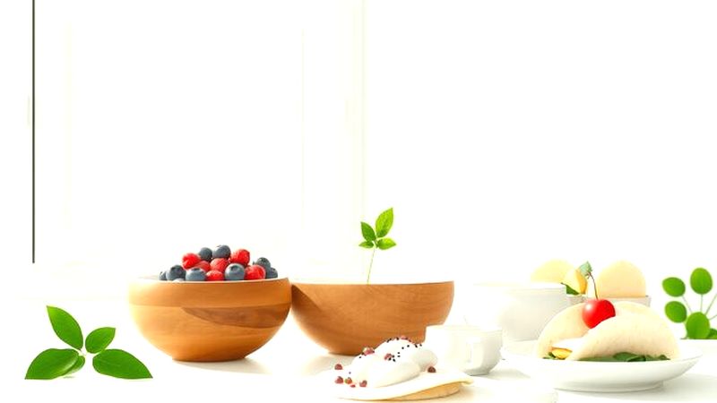 Una cocina serena ofrece comidas saludables