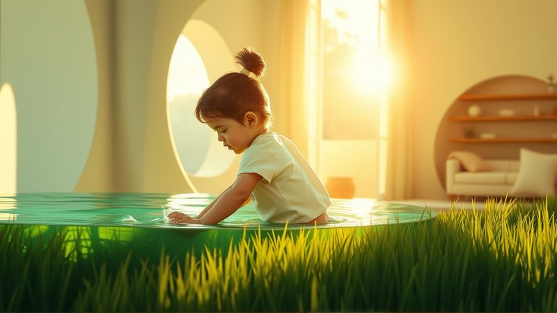 Un niño descubre calma en hogar suave