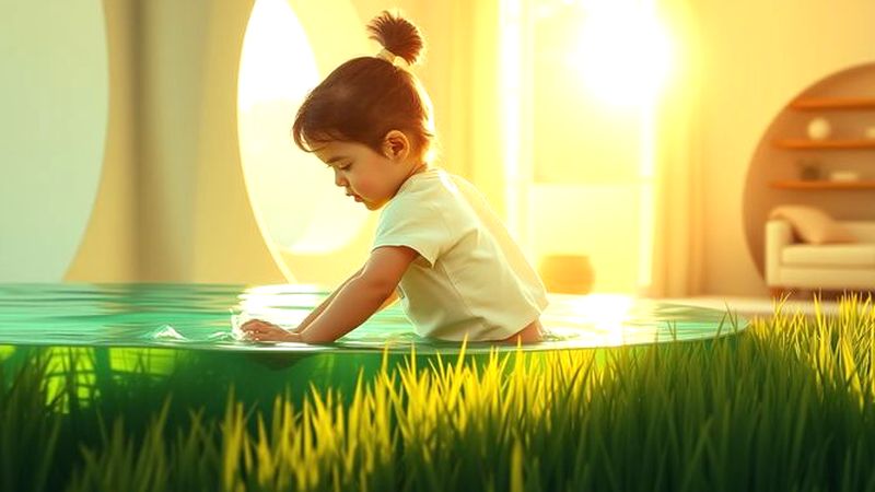 Un niño descubre calma en hogar suave