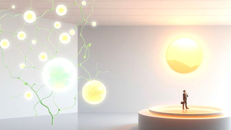 Un laboratorio tranquilo observa vida microscópica