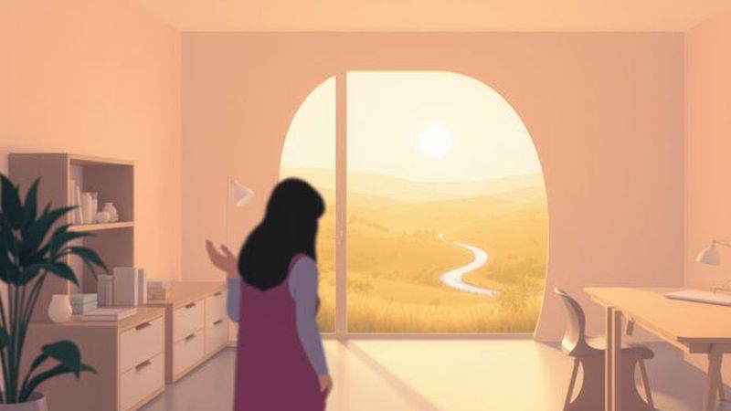 Una ilustración serena refleja paz y armonía