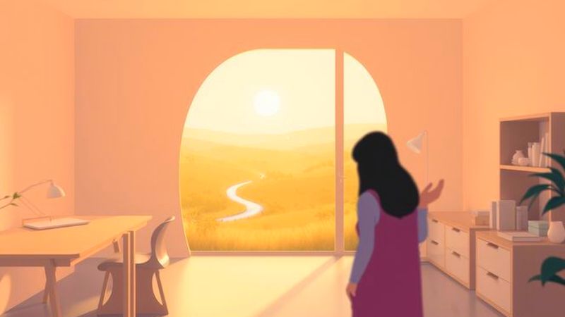 Una ilustración serena refleja paz y armonía